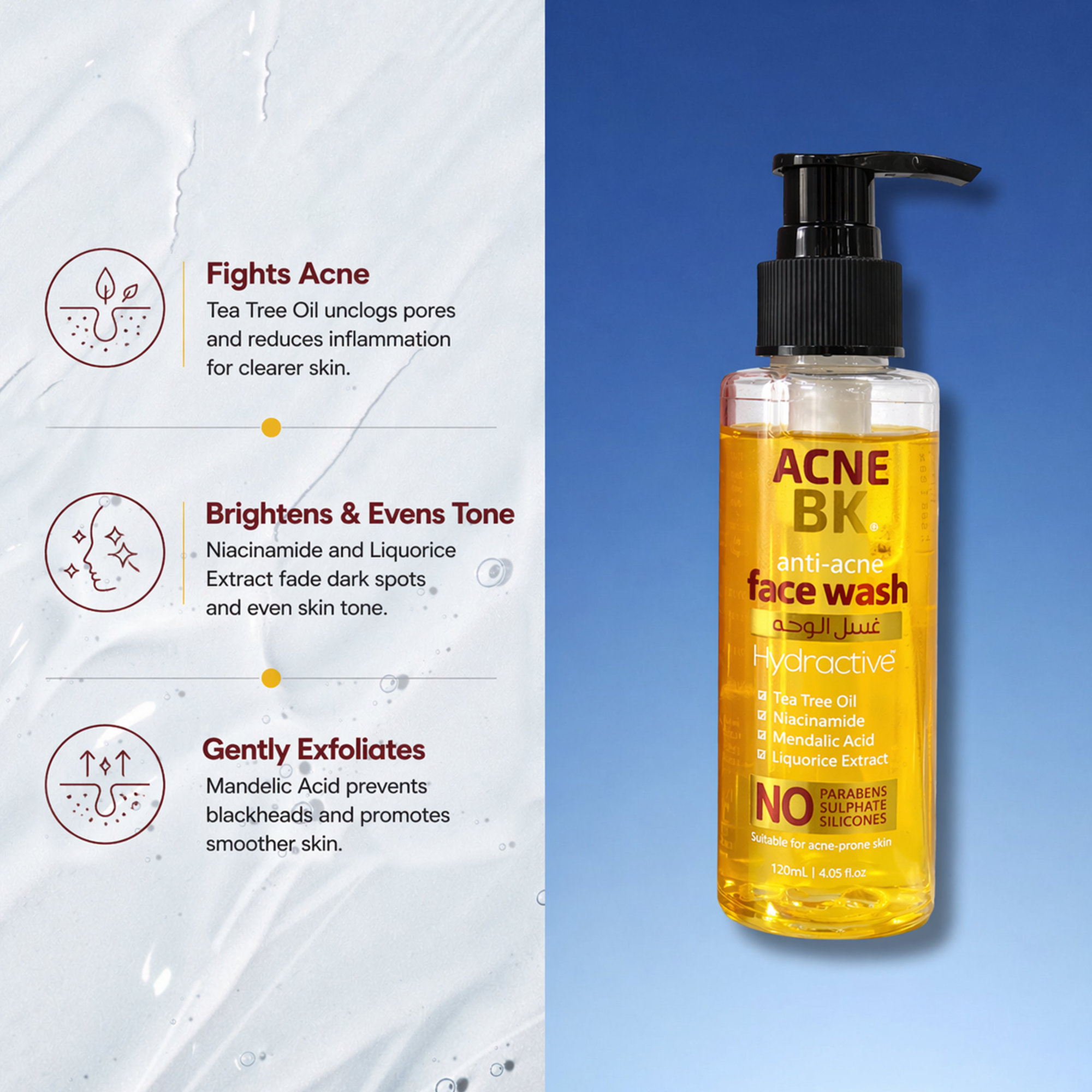 Anti Acne BK Face Wash (120ML)