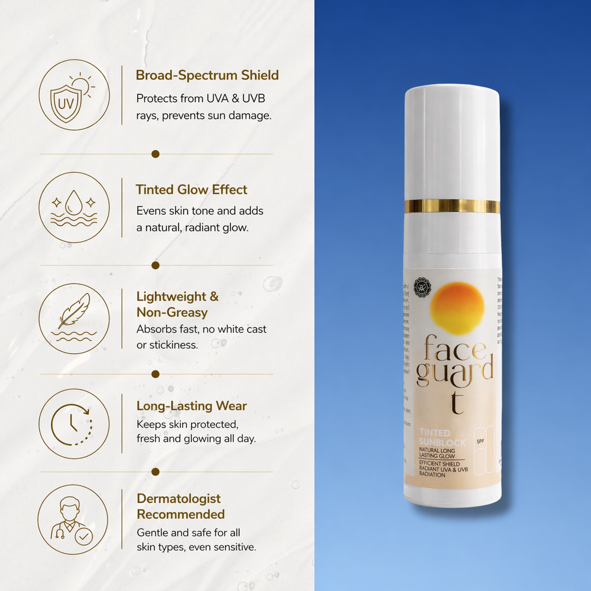 Face Guard T™ Tinted Sunblock – Defend & Glow