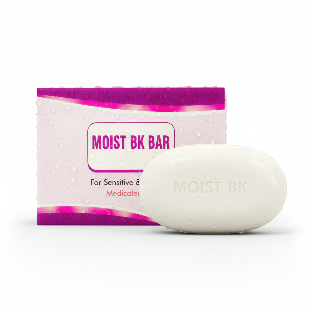 Moist BK Bar – Medicated Cleanser for Dry & Sensitive Skin