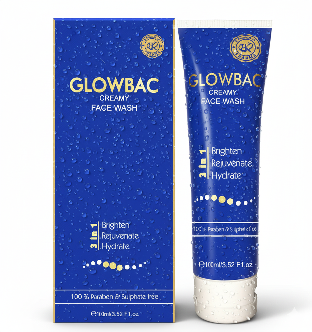 Glowbac Creamy Face Wash – Brighten, Rejuvenate & Hydrate