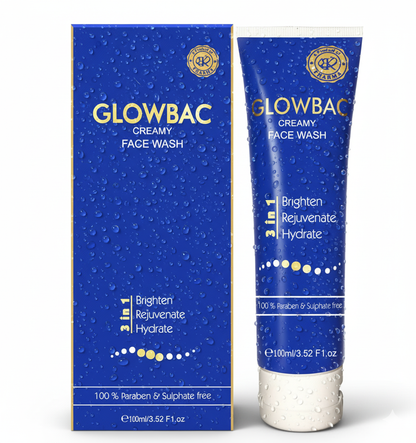 Glowbac Creamy Face Wash – Brighten, Rejuvenate & Hydrate