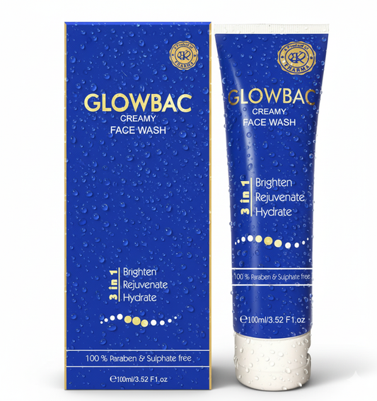 Glowbac Creamy Face Wash – Brighten, Rejuvenate & Hydrate