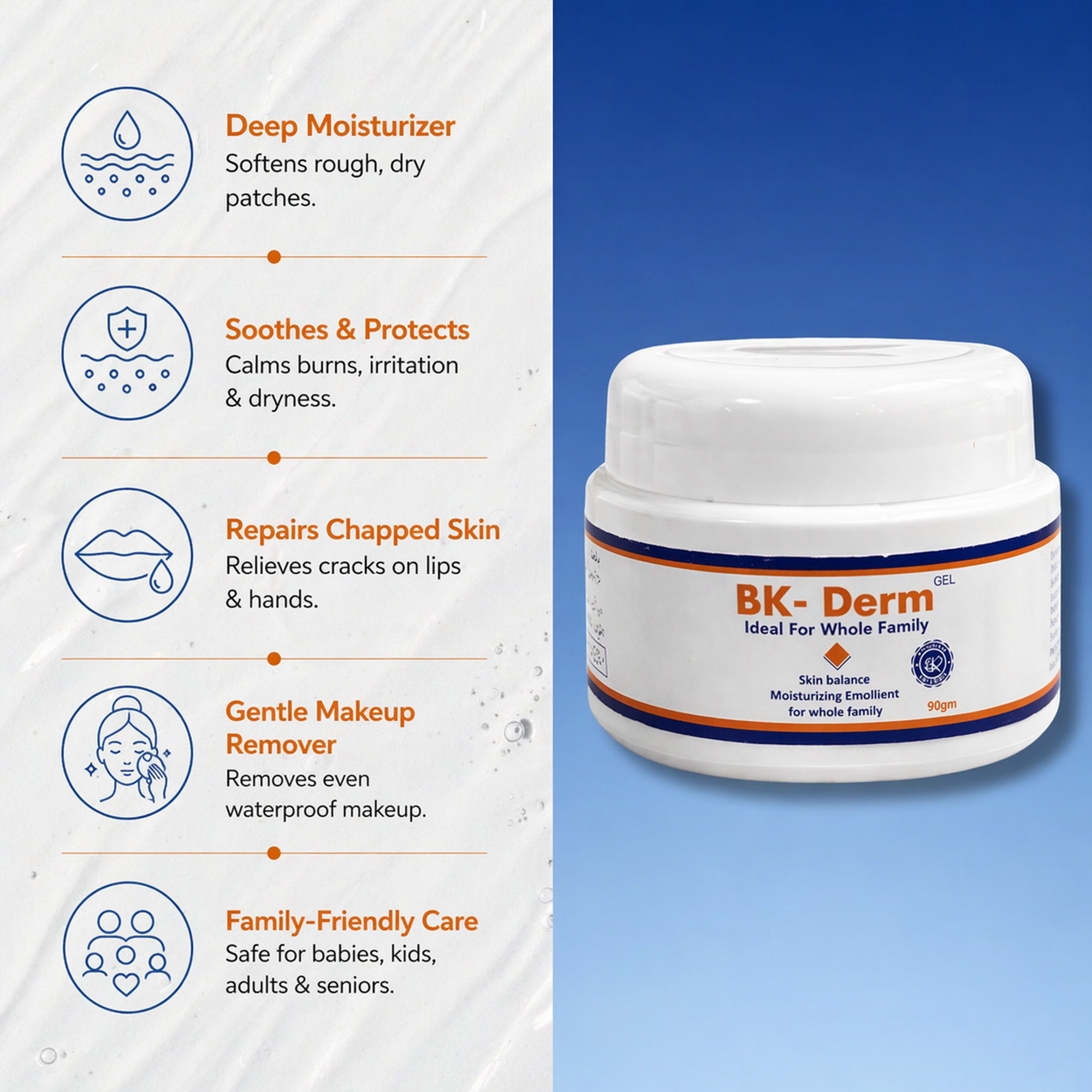 BK-Derm Moisturizing Jelly – All-Purpose Skin Relief