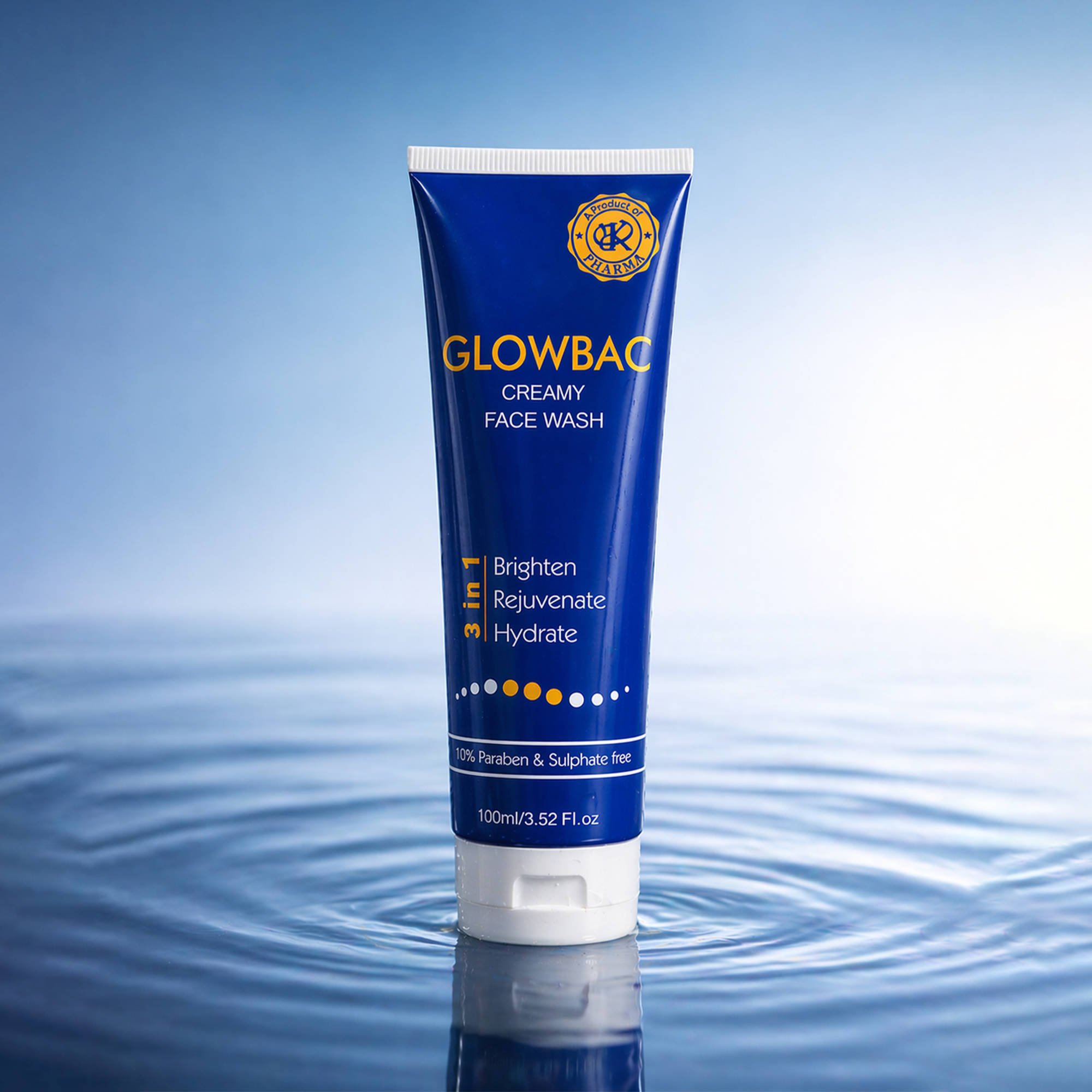 Glowbac Creamy Face Wash – Brighten, Rejuvenate & Hydrate