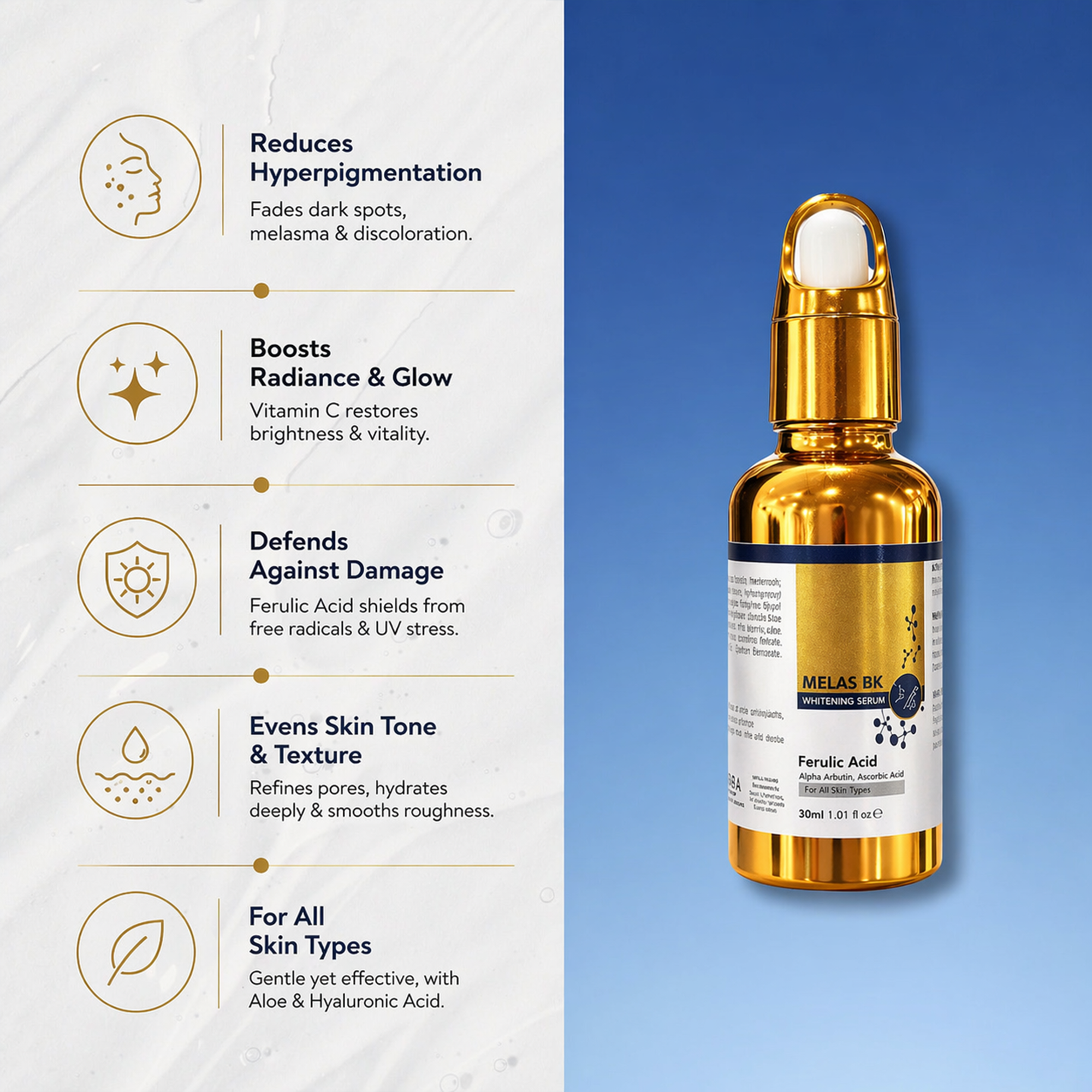 Melas BK Whitening Serum – For Hyperpigmentation & Radiance